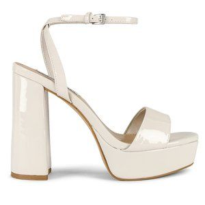Steven Madden Leesa Chunk Heel in Bone Size 8